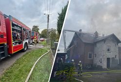 Pożar budynku mieszkalnego. Nie żyje jedna osoba