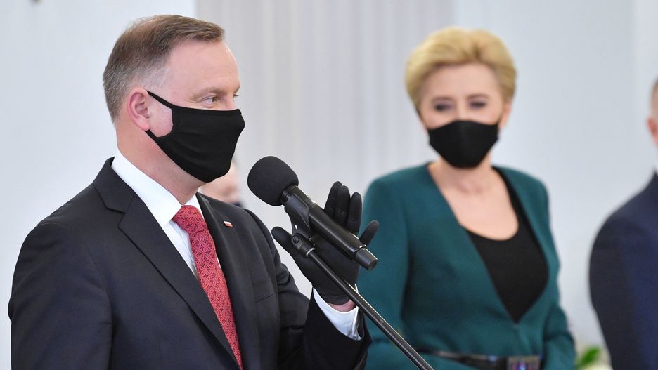Andrzej Duda na uroczystości w Pałacu Prezydenkim