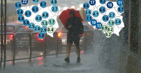 Ściana deszczu. Pogoda zapowiada się fatalnie