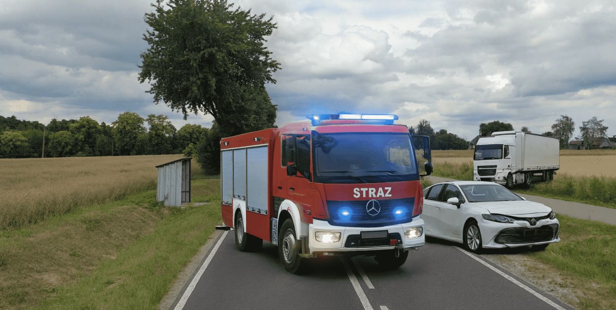 Skorosze: Działania służb ratunkowych na trasie Pułtusk–Nasielsk!