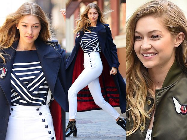 Uśmiechnięta Gigi Hadid pozuje w Nowym Jorku (ZDJĘCIA)