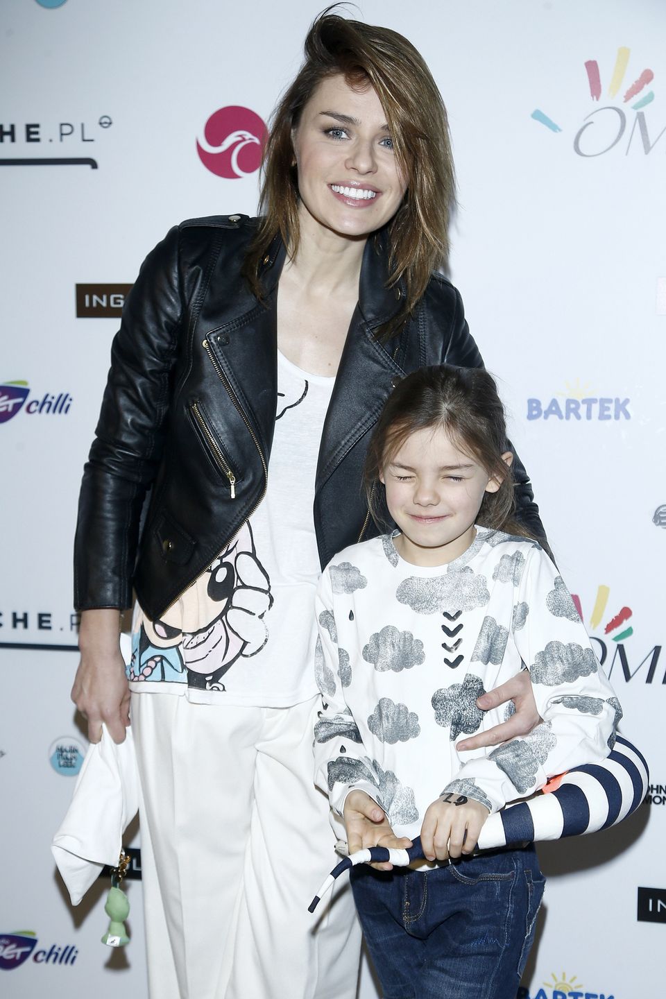 Natasza Urbańska z córką Kaliną