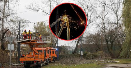 Wichury w Polsce. Przewrócił się 24-metrowy komin