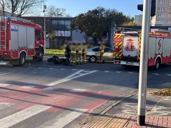 Zdarzenie z udziałem motocyklisty na ul. Tysiąclecia!
