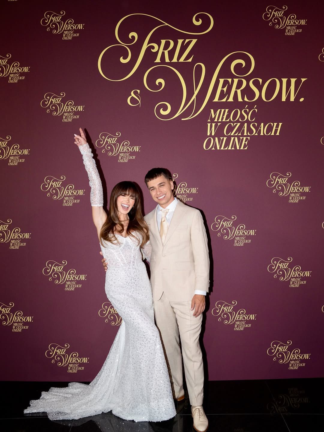 Friz i Wersow na premierze filmu ze swojego ślubu