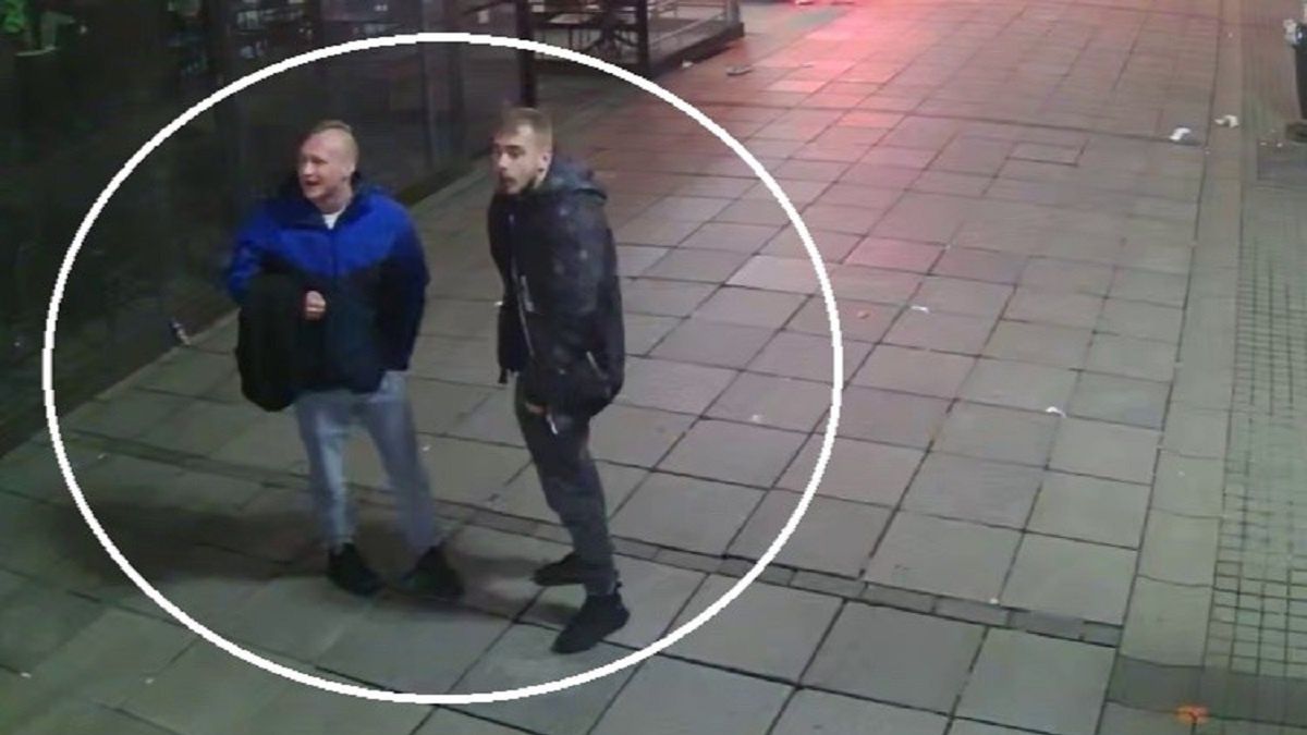 Policja szuka mężczyzn widocznych na zdjęciu.