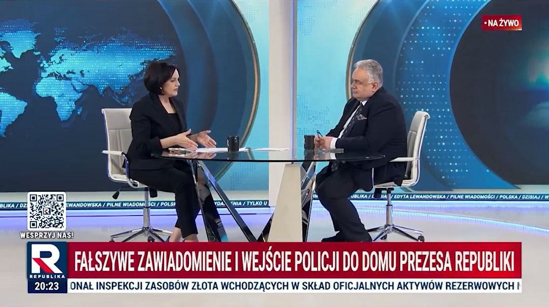 Tomasz Sakiewicz w wywiadzie na antenie TV Republika