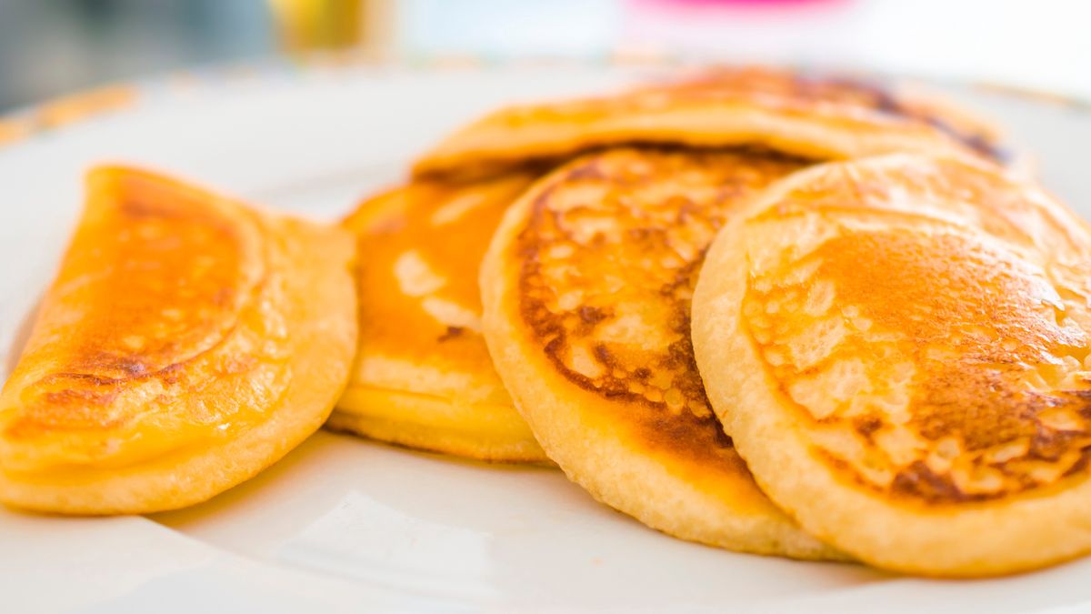 Na śniadanie podaję placuszki z serkiem wiejskim