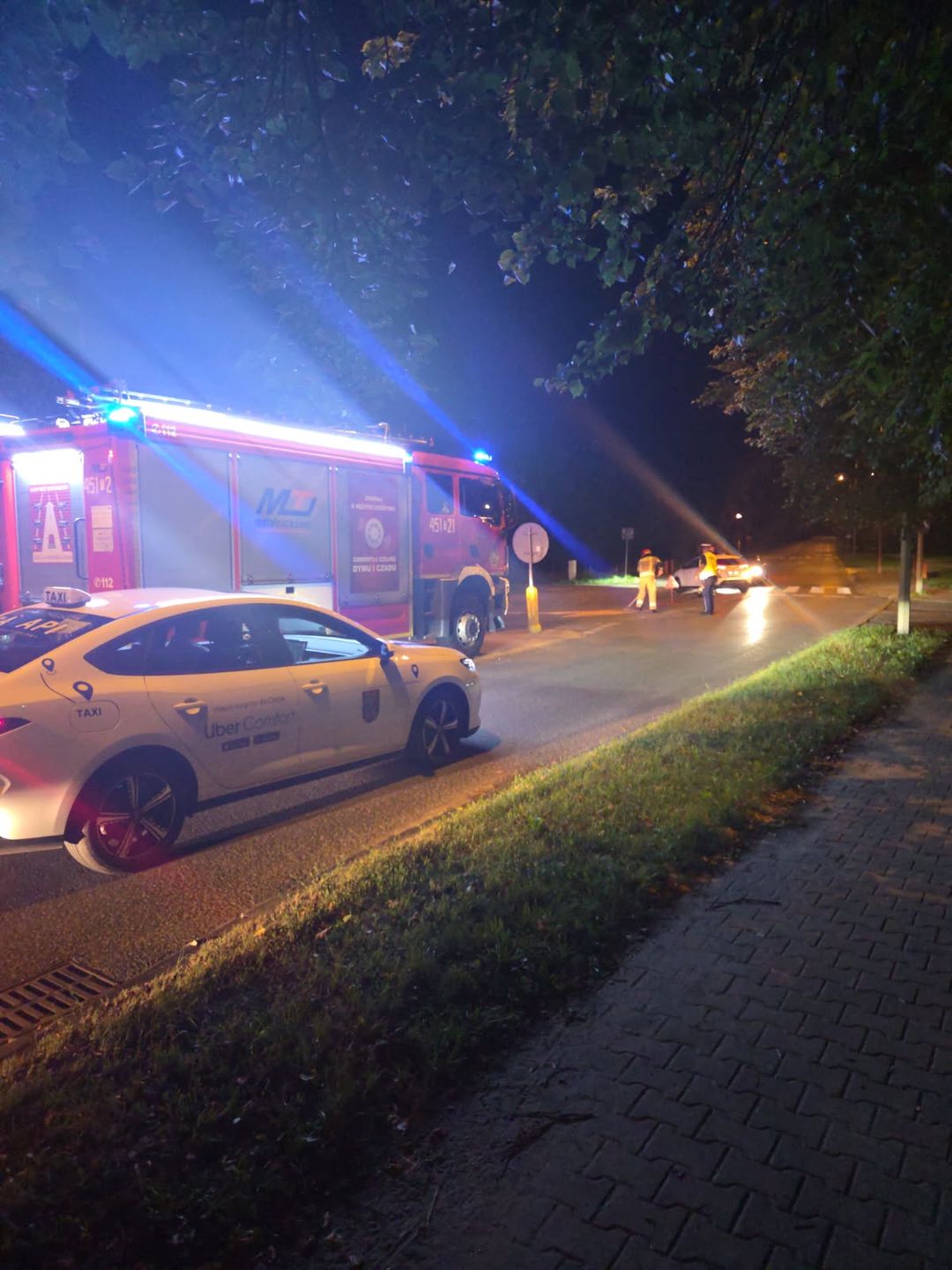 Zderzenie samochodu z motocyklem na Mickiewicza