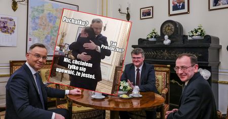 Wąsik i Kamiński odwiedzili Dudę. Zobacz najlepsze memy