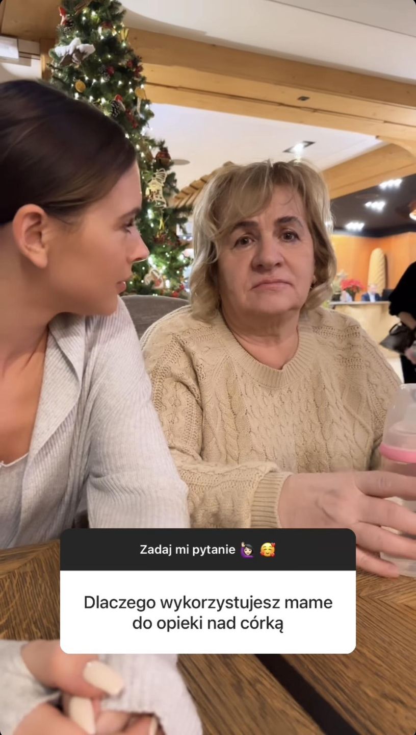 Internautka do Klaudii Halejcio: "Dlaczego wykorzystujesz mamę do opieki nad córką?"