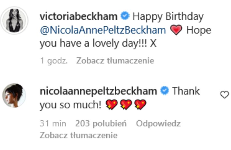 Victoria Beckham złożyła życzenia urodzinowe Nicoli Peltz. Przełom w relacjach?