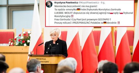 Pawłowicz zaatakowała niemiecką sędzię. "Pani jest prawnym Gestapo?"