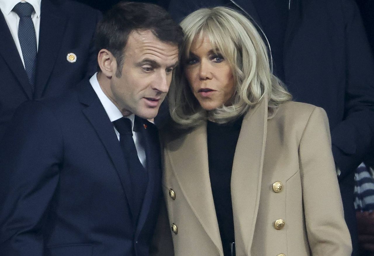 Emmanuel Macron and Brigitte Macron