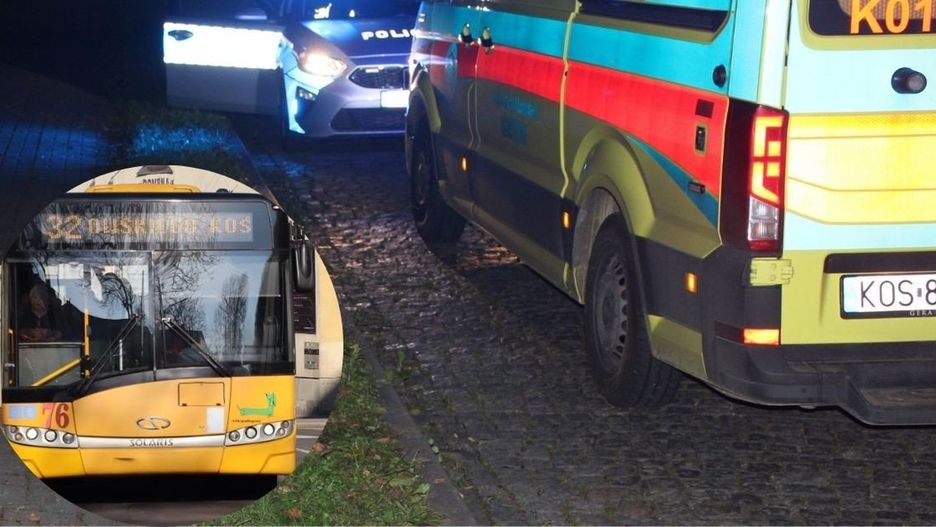 Na ulicy Wróblewskiego w Oświęcimiu zasłabł kierowca autobusu miejskiego