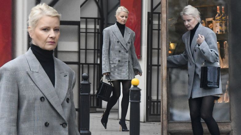 Małgorzata Kożuchowska przyłapana podczas wizyty w restauracji
