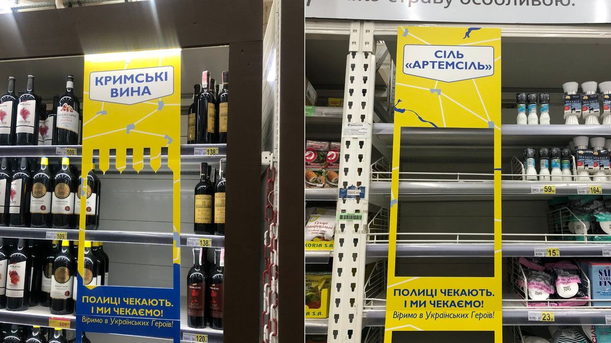 Kijowskie sklepy czekają na powrót towarów z okupowanych terenów 