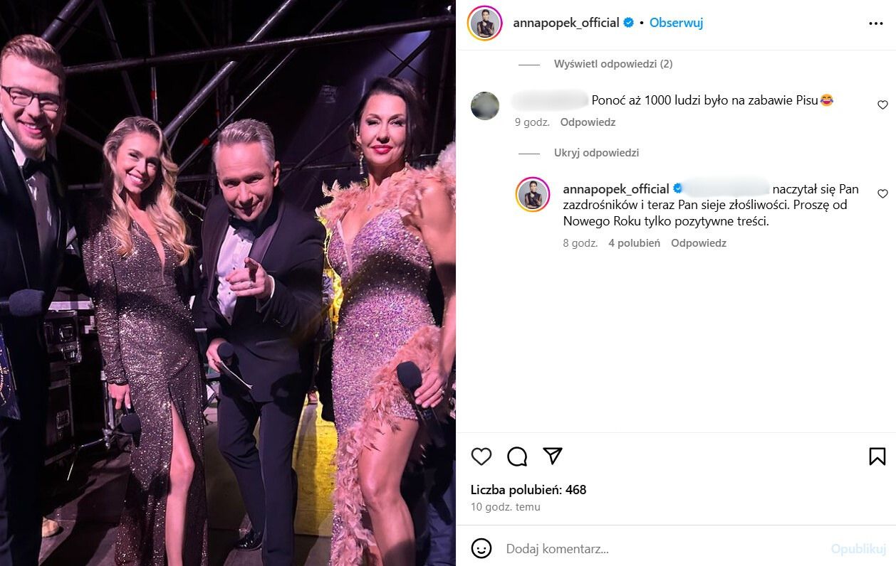 Anna Popek reaguje na złośliwe komentarze