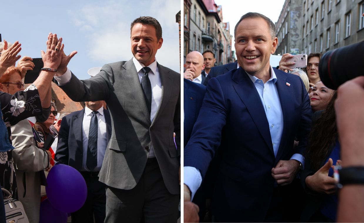 Trzaskowski na prowadzeniu, Nawrocki tuż za nim. Jest też zaskoczenie
