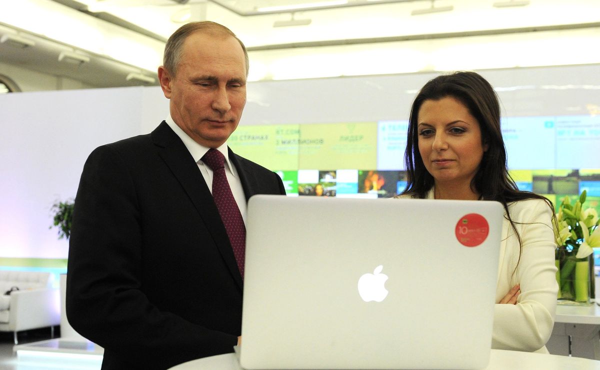 Władimir Putin i Margarita Simonjan