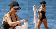 Kourtney Kardashian eksponuje OGROMNY brzuszek ciążowy na hawajskiej plaży (ZDJĘCIA)