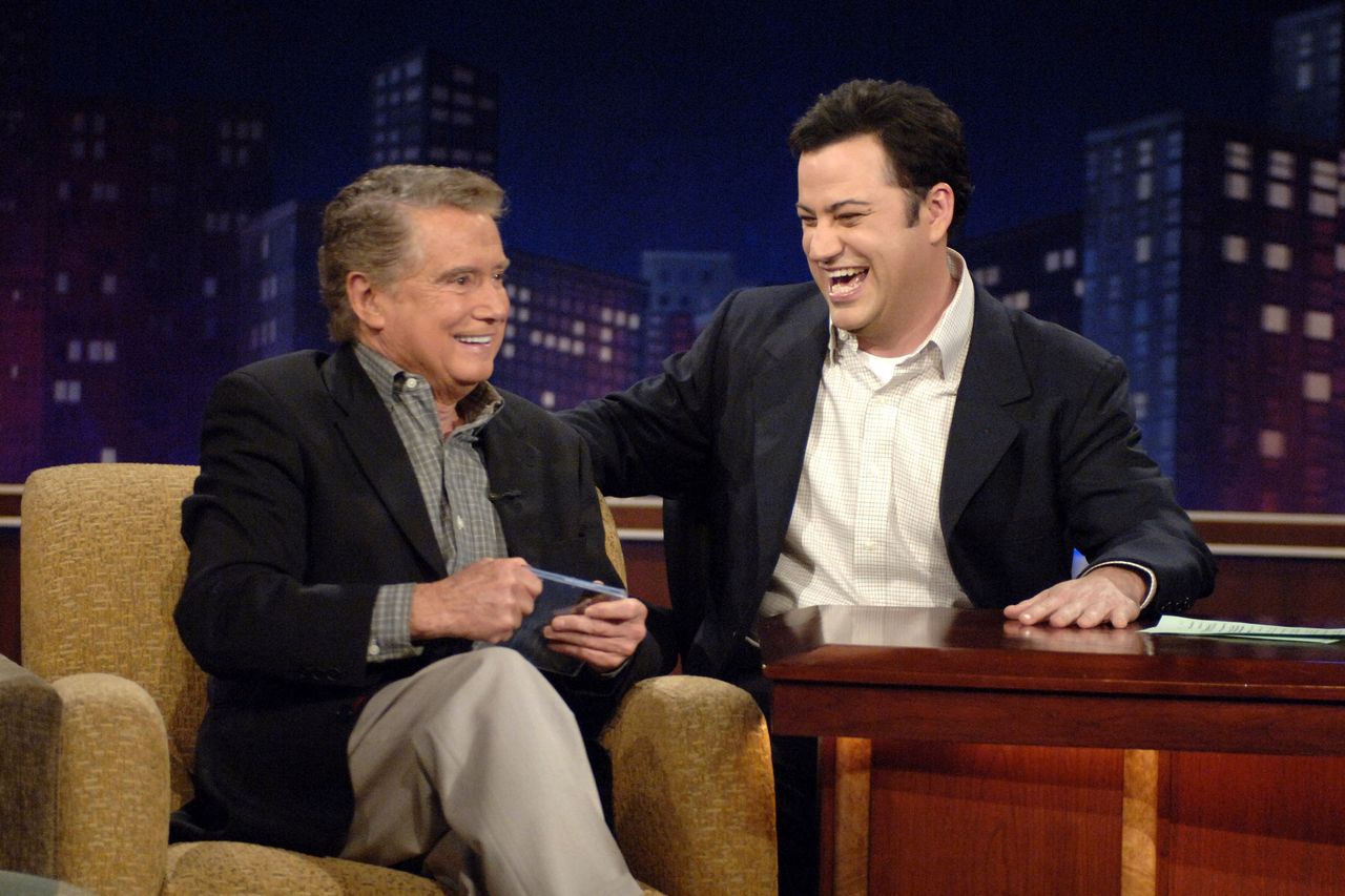 Regis Philbin jako gość w "Jimmy Kimmel Live", 2005 r.