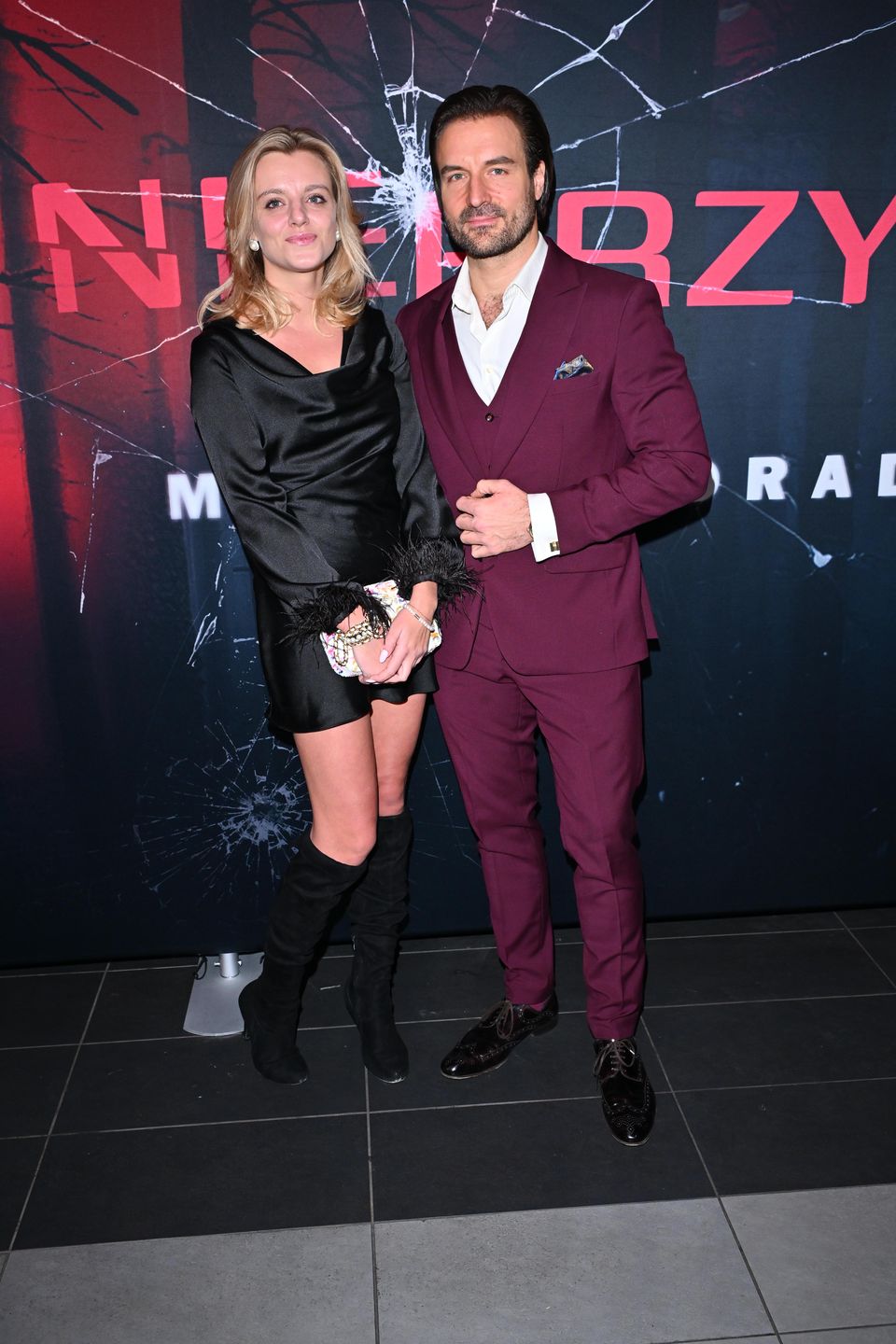 Piotr Stramowski z partnerką