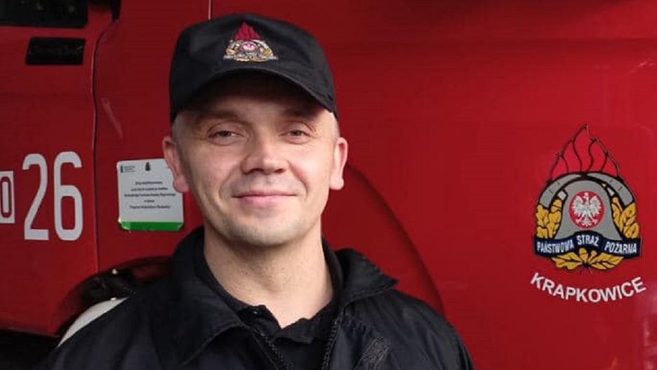 Mł. ogn. Adam Niesłony uratował rodzinę