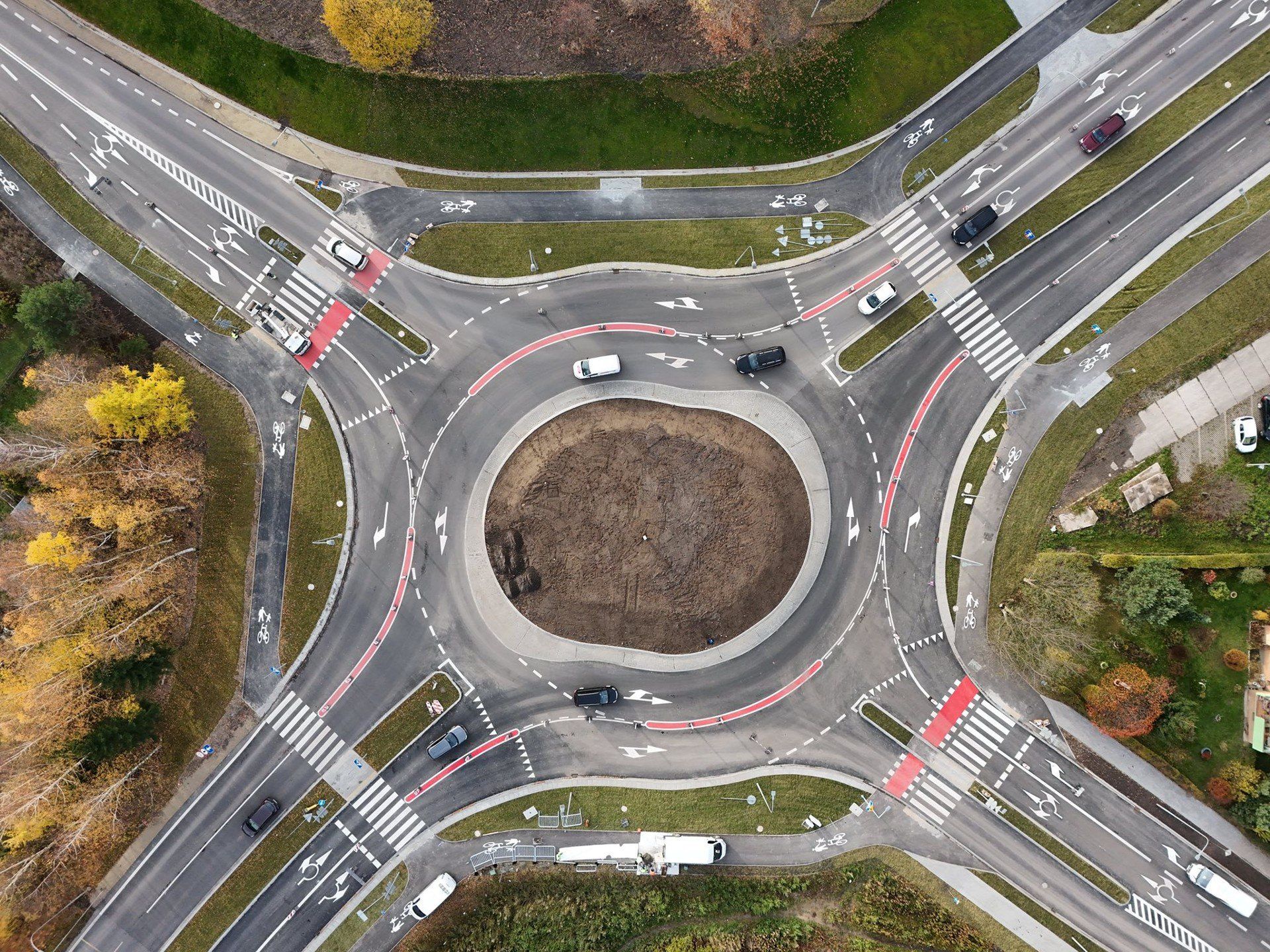 Nowe rondo na skrzyżowaniu ul. Moniuszki i Sikorskiego w Wałbrzychu