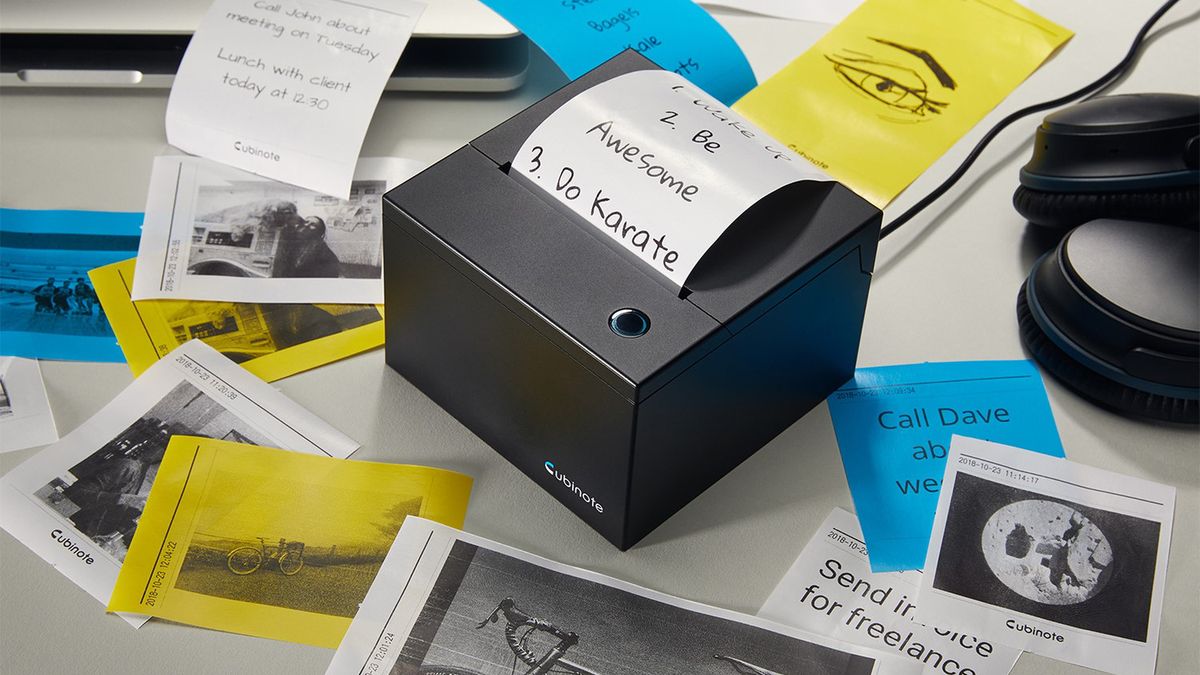 Drukarka samoprzylepnych karteczek, zintegrowana ze smartfonową listą zadań. Drukuje bez tuszu! 1