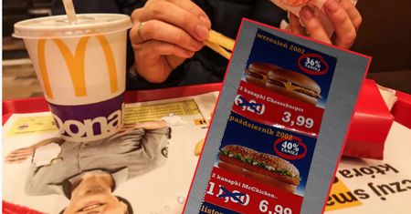 Historyczny indeks cheeseburgera. Kiedyś kosztował w McDonald's 3 zł. I wcale nie oznacza to, że był tani