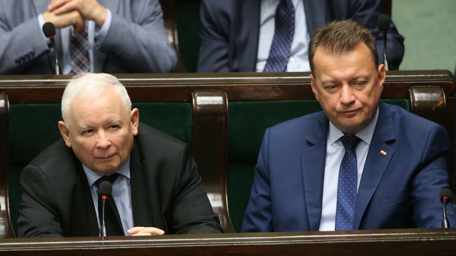 Jarosław Kaczyński i Mariusz Błaszczak