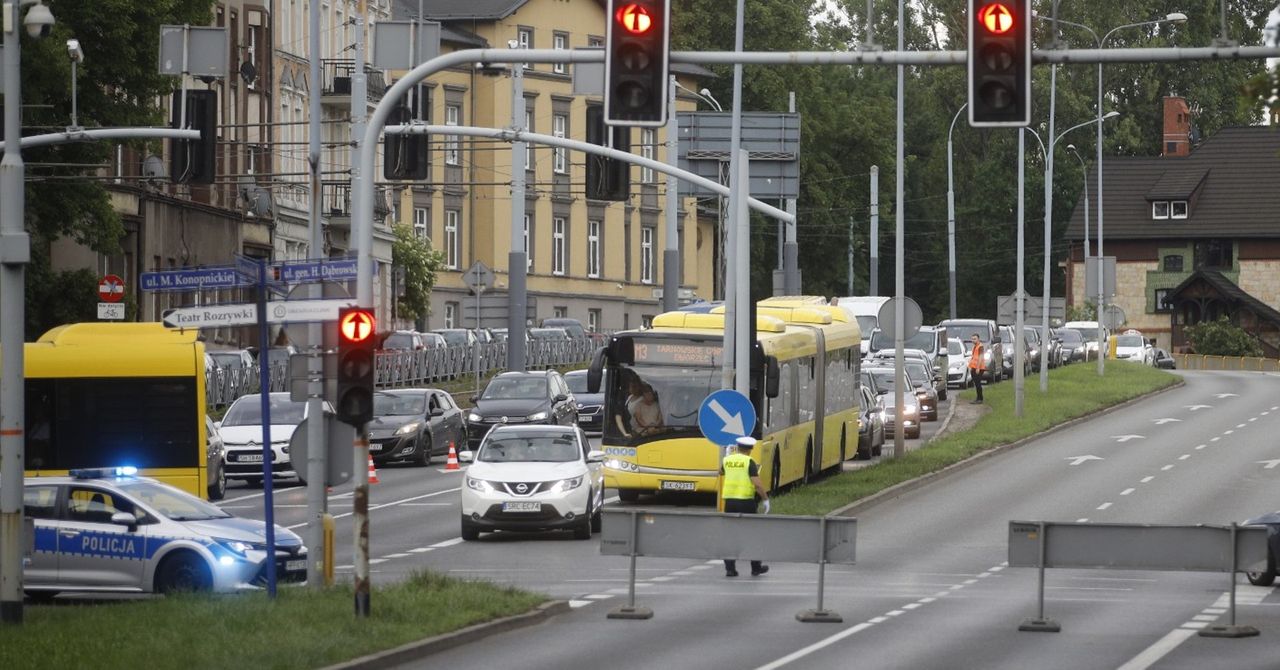 Tak wygląda sytuacja drogowa w Chorzowie po zamknięciu estakady. Gdzie największe korki w środę rano, 4 czerwca? Stan na godzinę 8.