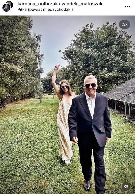 Włodzimierz Matuszak i Karolina Nolbrzak już po ślubie