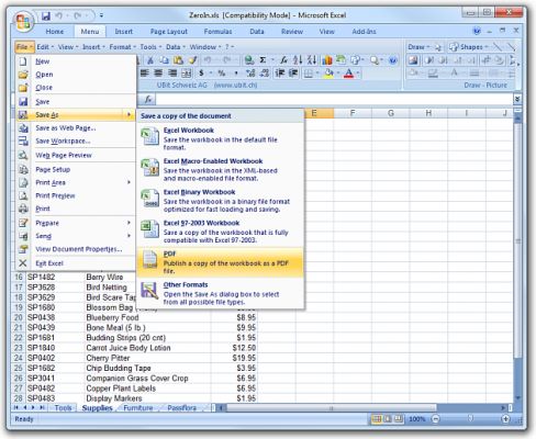 Jak przywrócić stare menu w Office 2007? 2