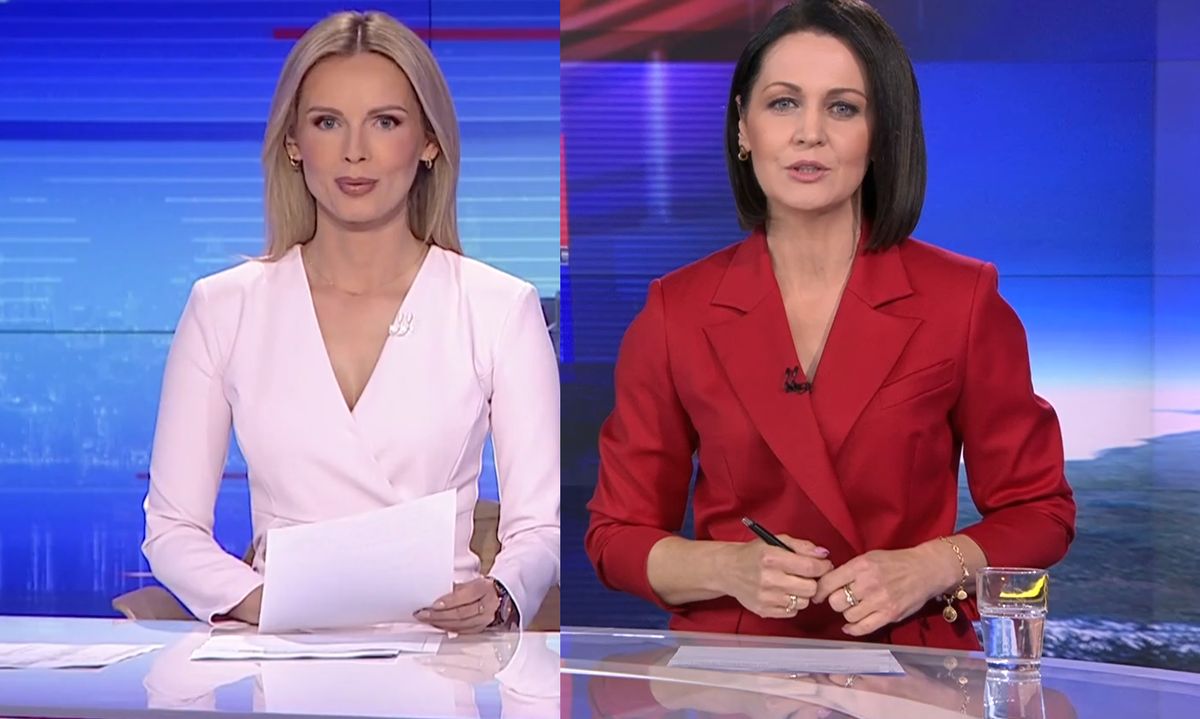 Anna Bogusiewicz i Diana Rudnik prowadziły wieczorne wydania odpowiednio "Wiadomości" i "Faktów" w dniu wyborów