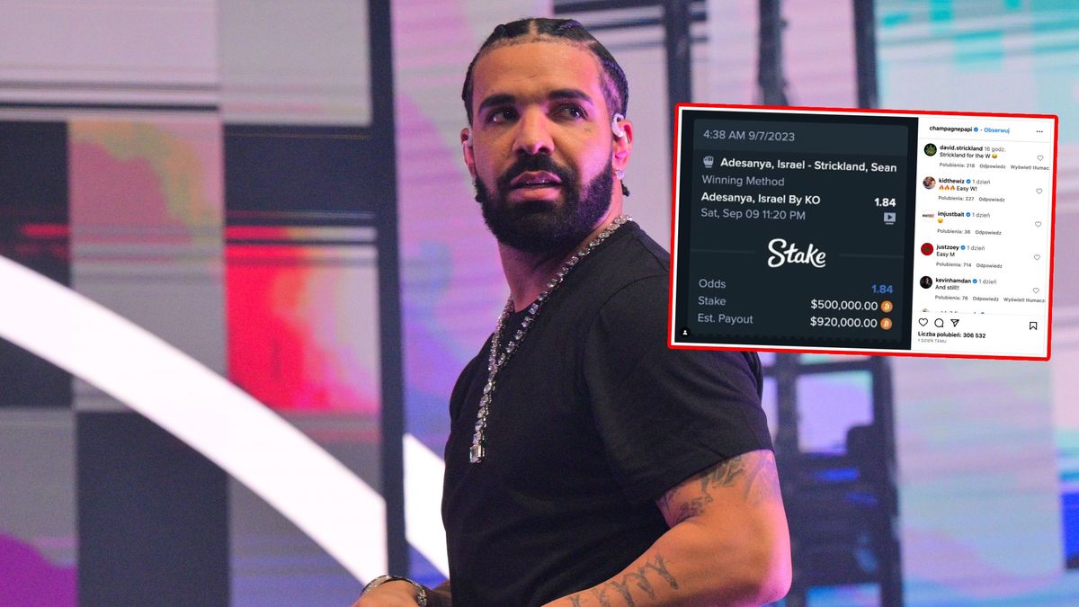 Drake przegrał ogromne pieniądze