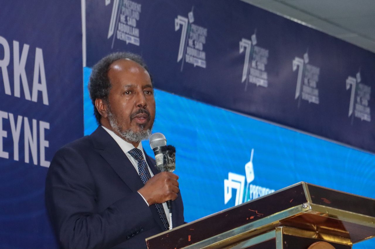 The President of Somalia, Hassan Sheikh Mohamud