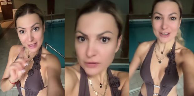Magdalena Narożna wygina się w fikuśnym stroju kąpielowym z wycięciami (FOTO)
