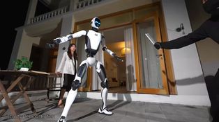 Chiński robot o niebezpiecznym usposobieniu. Bije i kopie na zawołanie