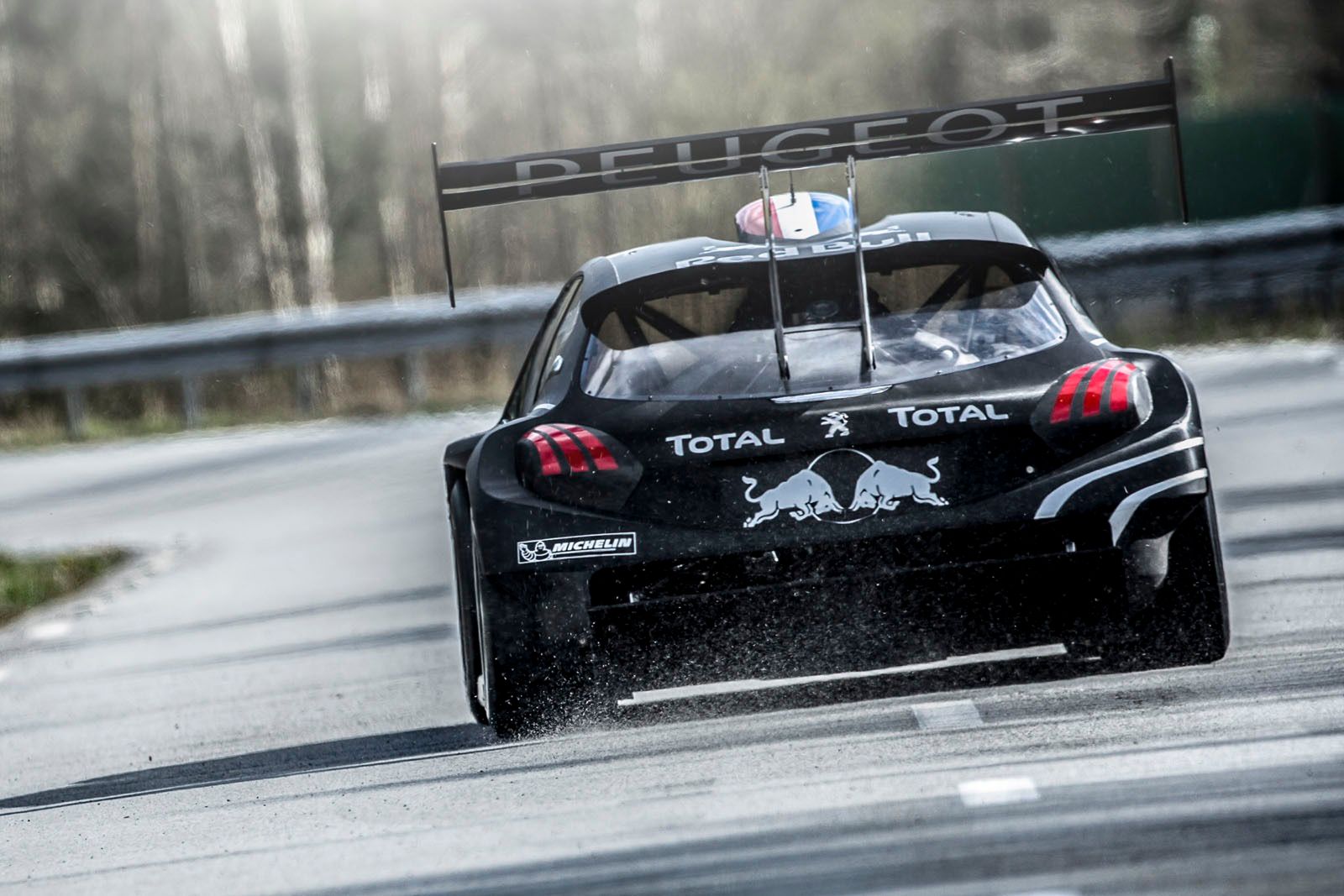 Sebastien Loeb performs during a run  in the first test track at the Peugeot test center in La FertÄÂÃÂ©-Vidame, France,  on April 18th, 2013 // Flavien Duhamel/Red Bull Content Pool // P-20130422-00376 // Usage for editorial use only // Please go to www.redbullcontentpool.com for further information. //