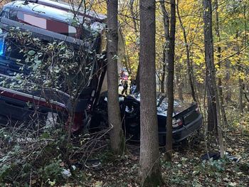 Hrebenne: Tragiczny wypadek w kolejce do przejścia granicznego. Zginął kierowca ciężarówki
