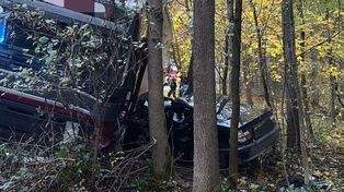 Hrebenne: Tragiczny wypadek w kolejce do przejścia granicznego. Zginął kierowca ciężarówki