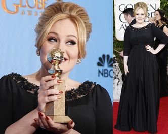 Adele na rozdaniu Złotych Globów! PIĘKNA?