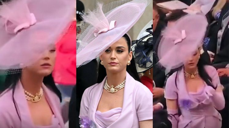 Katy Perry nie mogła znaleźć miejsca podczas koronacji króla Karola III