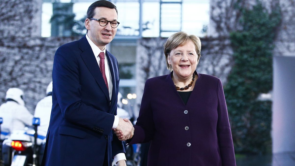 Mateusz Morawiecki i Kanclerz Niemiec Angela Markel
