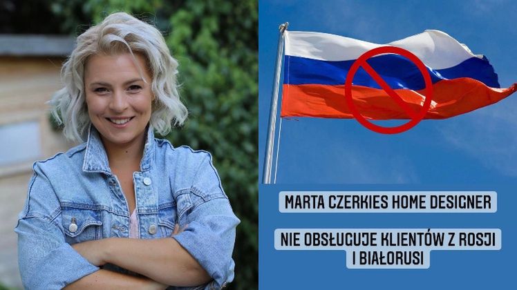 Popularna architekta wnętrz nie chce obsługiwać Rosjan i Białorusinów