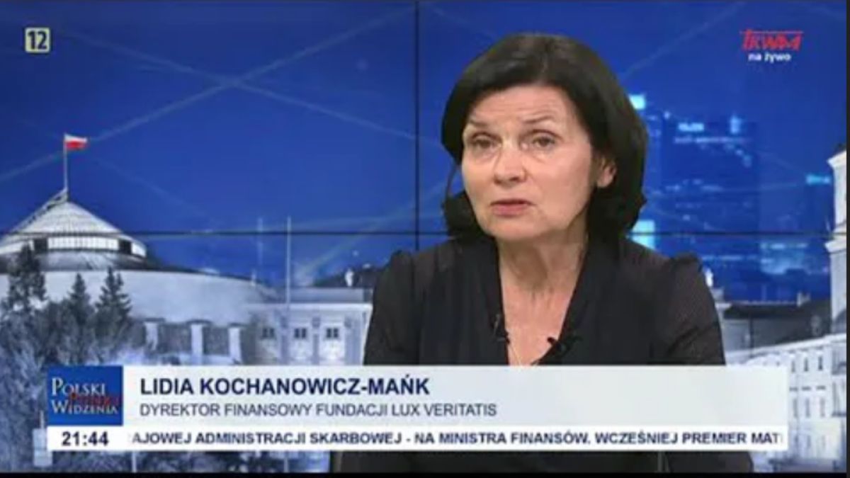 Lidia Kochanowicz-Mańk nazywana jest "księgową Rydzyka"