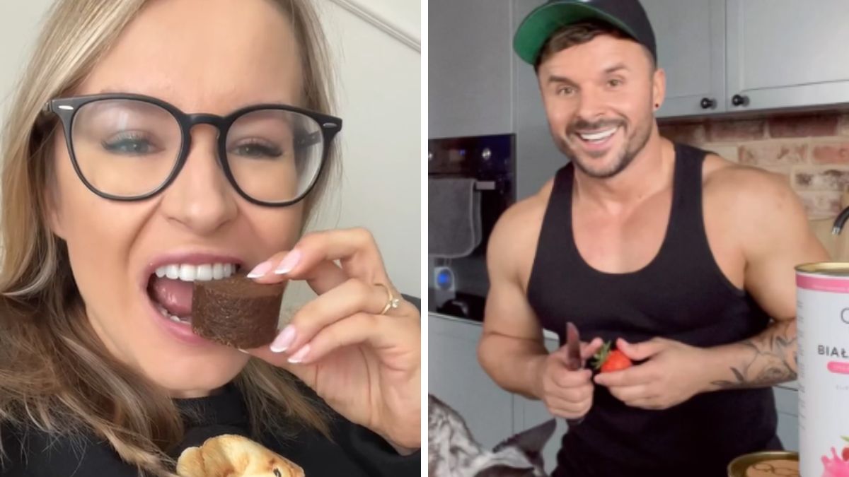 Tiktokerka przetestowała catering od Qczaja. 