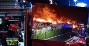 Ogromny pożar koło Elbląga. Płomienie mają kilkanaście metrów